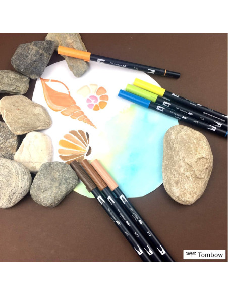 Bolígrafo Doble Punta Tombow ABT N65 Gris Frío 5