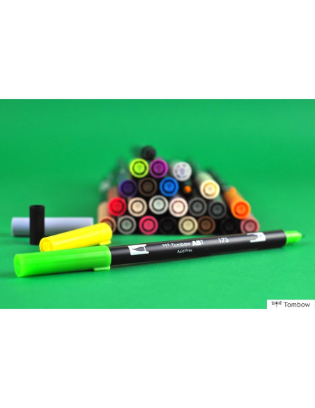 Bolígrafo Doble Punta Tombow ABT N65 Gris Frío 5