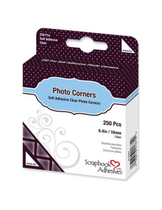 Esquinas Adhesivas para Fotos 3L Transparentes 250 Pcs
