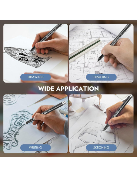 Bolígrafos de Dibujo YISAN 16 Piezas Micro Fineliner Bolígrafos de Dibujo YISAN 16 Piezas Micro Fineliner
