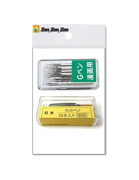 Juego de 20 Puntas de Pluma Tachikawa Nikko G y Zebra G Juego de 20 Puntas de Pluma Tachikawa Nikko G y Zebra G
