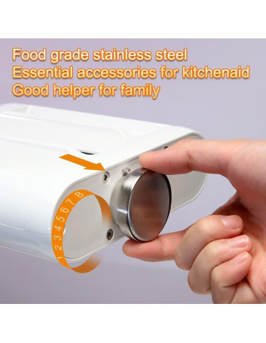 Accesorio de Pasta 3 en 1 COOSNUG para KitchenAid - Rodillo y Cortador