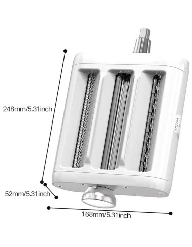 Accesorio de Pasta 3 en 1 COOSNUG para KitchenAid - Rodillo y Cortador