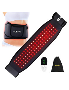 Cinturón de Terapia de Luz Roja Scesfu 660nm 850nm Alivio Muscular