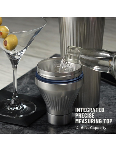 Coctelera Híbrida Elevated Craft 28 oz Acero Inoxidable Aislada