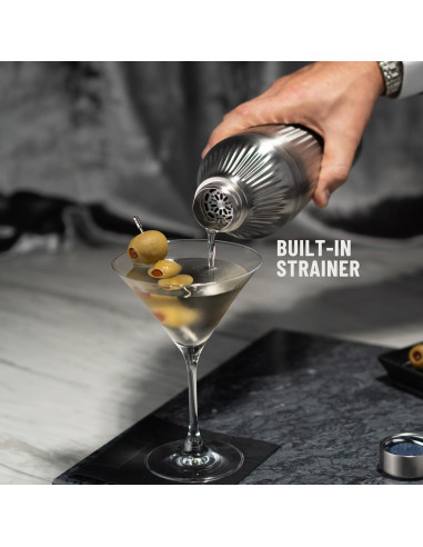 Coctelera Híbrida Elevated Craft 28 oz Acero Inoxidable Aislada