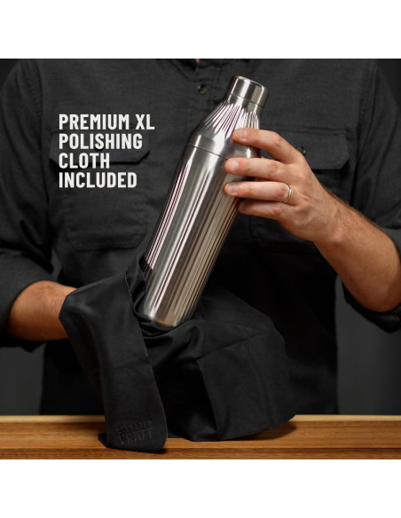 Coctelera Híbrida Elevated Craft 28 oz Acero Inoxidable Aislada