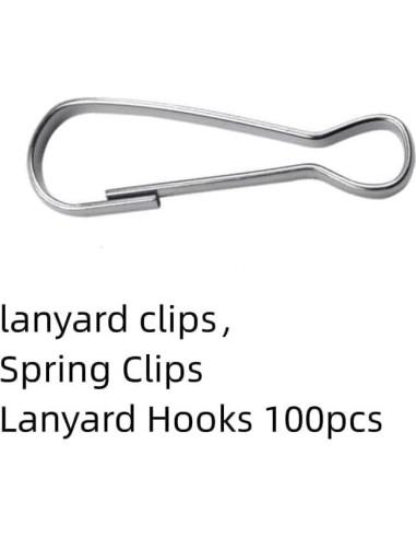 Ganchos de Resorte para Lanyard QLXHBOT 100pcs 32mm Acero Inoxidable