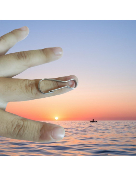 Ganchos de Resorte para Lanyard QLXHBOT 100pcs 32mm Acero Inoxidable