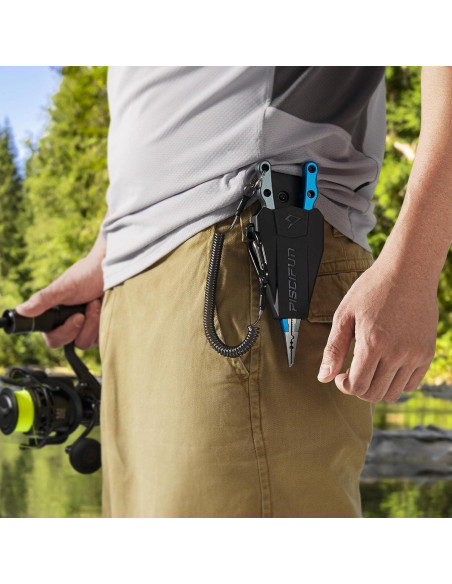 Pinzas de Pesca Piscifun de Aluminio Anticorrosión con Funda