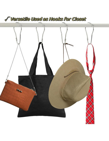 Ganchos para Cortina de Ducha Lyellfe 200 Piezas Metal Plata