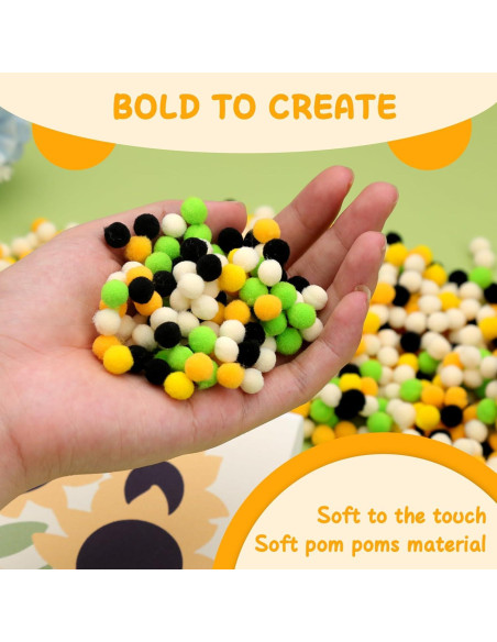 Kit de Pintura con Pom Poms Veroave Girasol 385 Piezas Kit de Pintura con Pom Poms Veroave Girasol 385 Piezas
