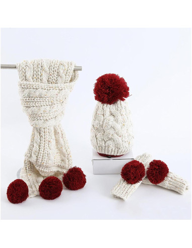 16 Pompones de Hilo Acrílico 8CM para Manualidades DIY