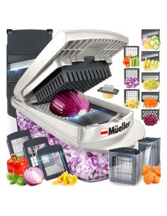 Picador de Verduras Mueller Pro 10 en 1 8 Cuchillas 1.12 kg