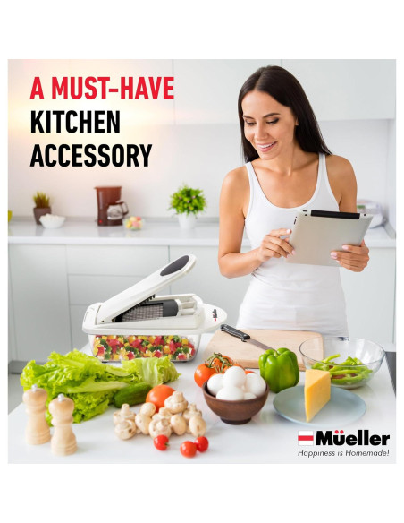 Picador de Verduras Mueller Pro 10 en 1 8 Cuchillas 1.12 kg Picador de Verduras Mueller Pro 10 en 1 8 Cuchillas 1.12 kg