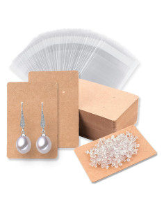 Set 120 Tarjetas y Empaques para Pendientes Hoewina 9x6 cm