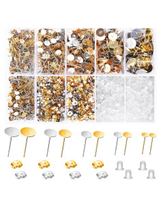 Kit de Fabricación de Joyería VERACT 2000Pcs Aretes Hipoalergénicos