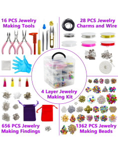 Kit de Fabricación de Joyas Renashed 4 Capas con Herramientas 2