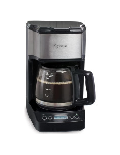 Cafetera de Goteo Mini Capresso 5 Tazas Negra Acero