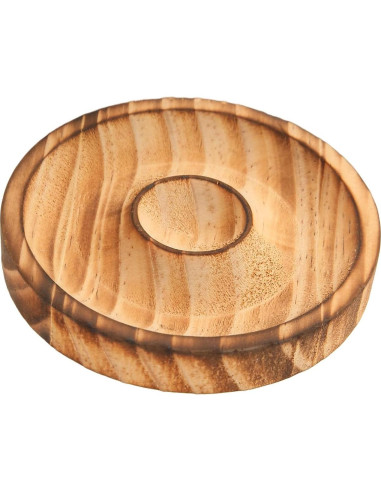 Bandeja de Exhibición de Pulseras de Madera Redonda 4 Piezas