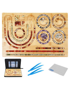 Tablero de Perlas de Bambú Orientrea 43x28 cm para Joyería