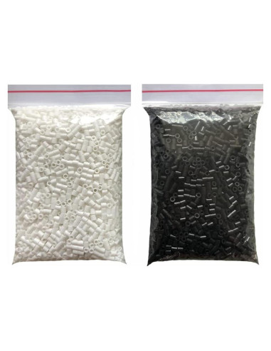 Perlas Fusibles 5MM ZLLBTMO 4400pcs Blancas y Negras