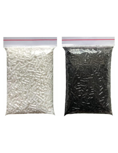 Perlas Fusibles 5MM ZLLBTMO 4400pcs Blancas y Negras