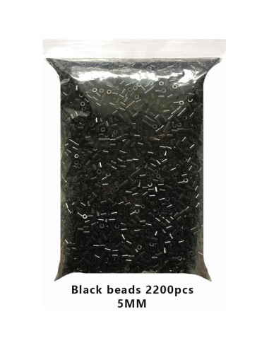 Perlas Fusibles 5MM ZLLBTMO 4400pcs Blancas y Negras