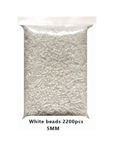 Perlas Fusibles 5MM ZLLBTMO 4400pcs Blancas y Negras