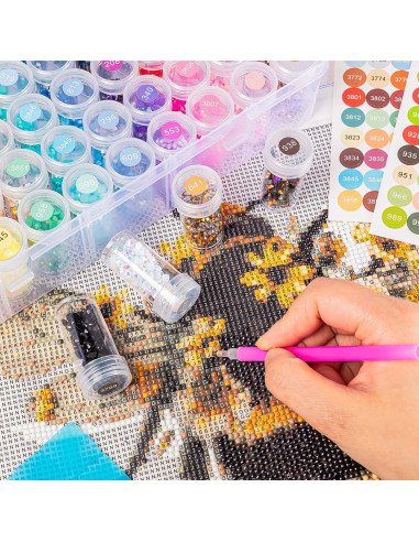 Organizador de Pintura de Diamantes KQYSLXG 60 Rejillas