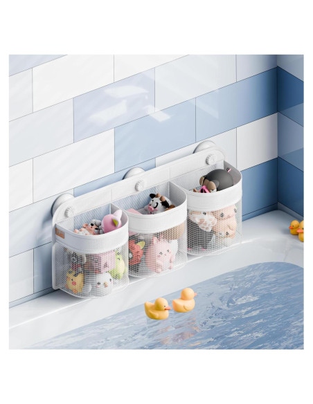Soporte de Almacenamiento de Juguetes para Baño Y.duck 59x24.9cm