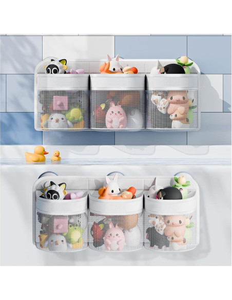 Soporte de Almacenamiento de Juguetes para Baño Y.duck 59x24.9cm