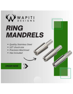 Mandril Expandible de Acero Inoxidable Wapiti para Anillos 2
