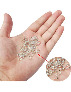 Anillas de Salto Plateadas TTSAM 600 Pcs 6mm para Joyas 2