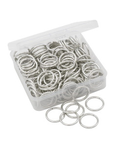 100 Anillas Abiertas 20mm Auvoau Conectores de Joyería Níquel