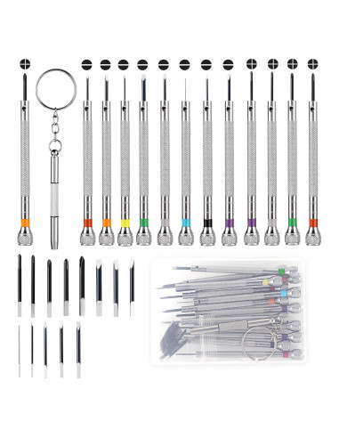 Juego de Destornilladores Teaaha 13PCS Precisión 0.6-2.0mm