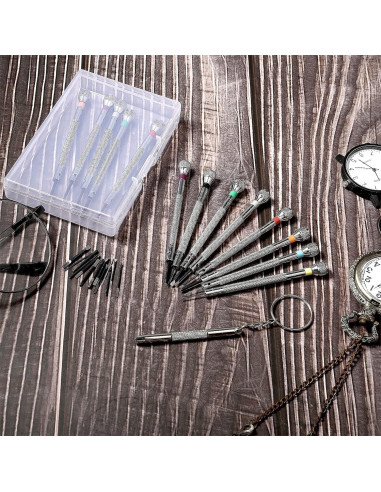 Juego de Destornilladores Teaaha 13PCS Precisión 0.6-2.0mm