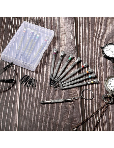 Juego de Destornilladores Teaaha 13PCS Precisión 0.6-2.0mm