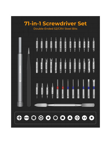 Juego de Destornilladores de Precisión 71 en 1 XIAONIAN