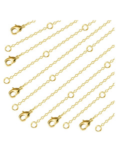 Cadena de Oro 14K ALEXCRAFT 12 Piezas 45.72 cm 1 mm