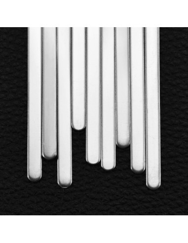 18 Pulseras Ajustables Hicarer de Acero Inoxidable DIY 16 cm