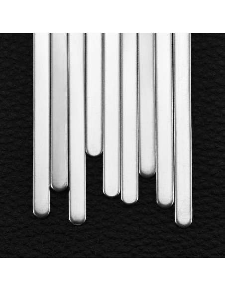 18 Pulseras Ajustables Hicarer de Acero Inoxidable DIY 16 cm