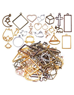 100g Marcos Bezel Abiertos Hmjpng para Joyería DIY