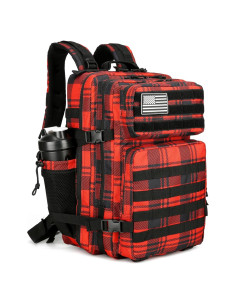 Mochila Táctica Militar 35L Rucksack Roja para Senderismo