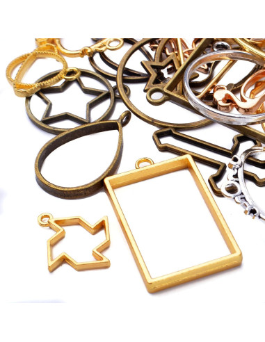 100g Marcos Bezel Abiertos Hmjpng para Joyería DIY