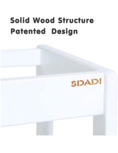 Escalera Ajustable SDADI LT05W para Niños - Taburete Blanco 2