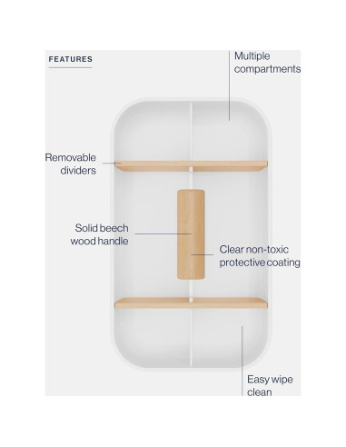 Caddy Multiusos Lalo Coco - Organizador Ajustable 1.21 kg