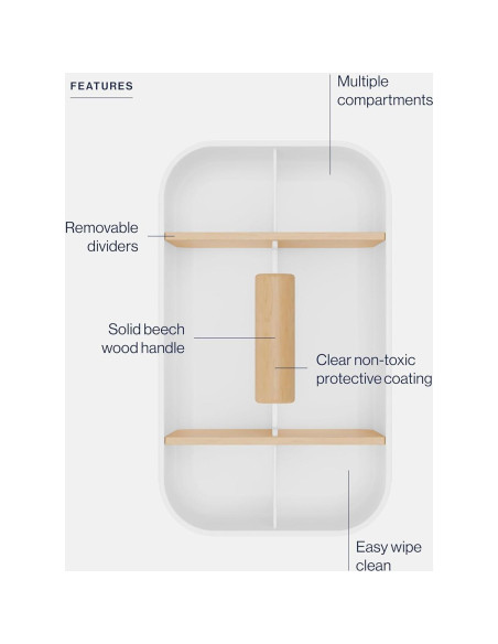 Caddy Multiusos Lalo Coco - Organizador Ajustable 1.21 kg