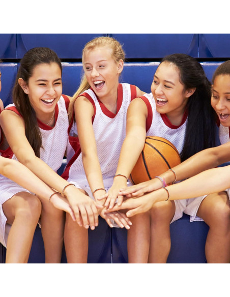 50 Pulseras Ajustables de Equipo Naranja, Blanco y Negro 50 Pulseras Ajustables de Equipo Naranja, Blanco y Negro