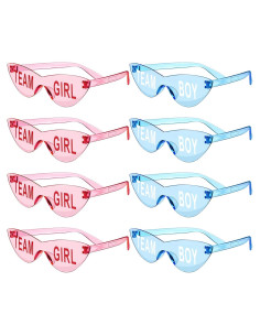 Gafas de Sol Revelación de Género Konohan 8 Pzas Azules y Rosas